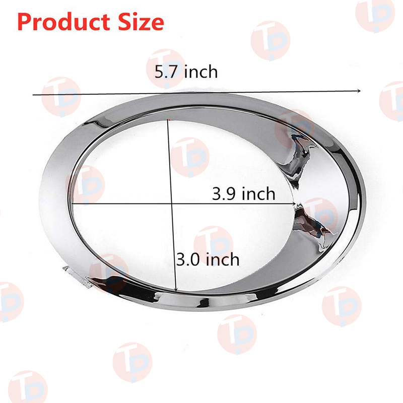 Aftermarket Fog Lamp Cover Rim for Ford Mondeo Fusion 2014-2016 Chrome Right Side