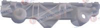 FOR MAZDA 2 HATCHBACK 07-10 FRONT BUMPER BRACKET LEFT SIDE D651-50-0U1F D651500U1F/MA0007